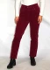 Lisa Color women's slim fit jeans in organic cotton - Burgundy/Bordeaux