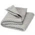 Honeycomb Blanket Disana in organic merino wool - Pearl gray