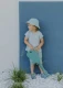 Children's bucket hat in organic cotton - Blue