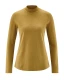 Turtleneck shirt for women in hemp and organic cotton - Arachide