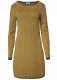 Women’s Vicky dress in pure organic merino wool - Turmeric