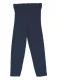 Elina leggings for children made of pure organic merino wool - Navy Blue