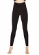 Basic women's organic cotton leggings - Black