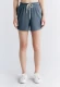 Comfortable women's shorts in organic cotton - Dark grey