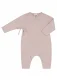 Baby Sleepsuit in Organic Cotton and Silk - Ajour - Pink