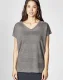Women's knitted T-shirt in pure hemp - Taupe