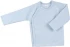 Baby long sleeve kimono shirt in organic cotton chenille - Blue