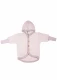 Children's hooded jacket made of wool and organic cotton - Gray melange