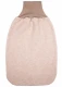 Baby bag made of wool fleece and organic cotton - Beige melange