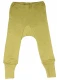 Basic children's trousers in organic wool and silk - Light green