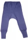 Basic children's trousers in organic wool and silk - Navy Blue