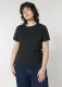 Women's Muser Raw T-shirt in organic cotton - Black