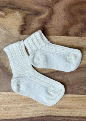 Newborn socks in organic wool_107532