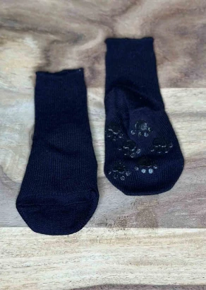 Non-slip thin socks in dyed organic cotton_107542