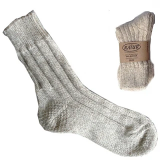 Socks in natural wool and alpaca wool_53032