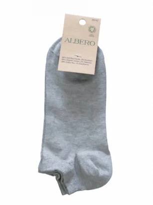 Sneaker socks grey in organic cotton Albero Natur_53427