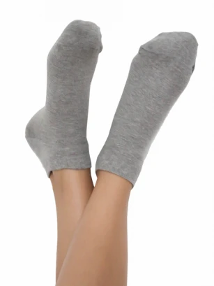 Sneaker socks grey in organic cotton Albero Natur_53428