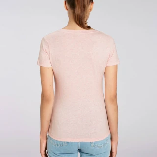 T-shirt woman Evoker Melange in organic cotton_61814