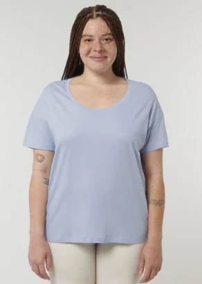 Scoop neck women's t-shirt in organic cotton_100951