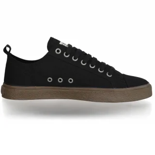 Sneaker Goto Low Black in organic cotton Fairtrade_93198