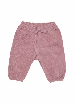 Baby pants in Cotton Velvet Bio - Nostalgia Rose_98021