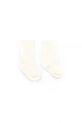 Ribbed socks for children in Bamboo_98363
