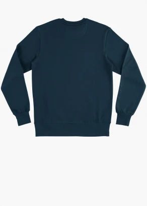Unisex crewneck sweatshirt in pure organic cotton - DENIM_100529
