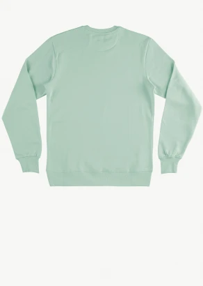 Unisex crewneck sweatshirt in pure organic cotton - LIGHT MINT_100536