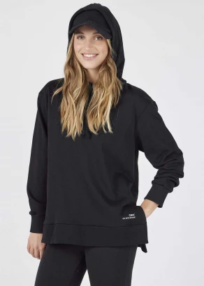 Sport sweatshirt with slits for women in organic cotton_103502