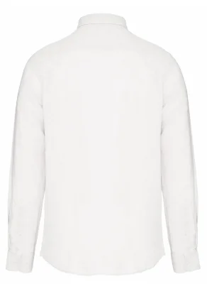 Camicia Enrique da uomo in lino -Bianco_103394