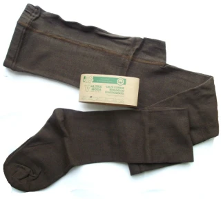 Brown Tights for woman in organic cotton_36560