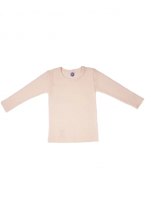 Children's long-sleeved jumper in organic wool and silk_105092
