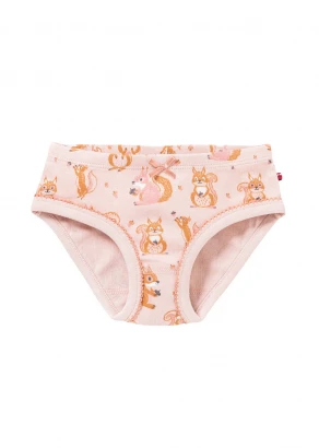 Squirrel Panties 2 pcs for Girl in pure organic cotton_105677