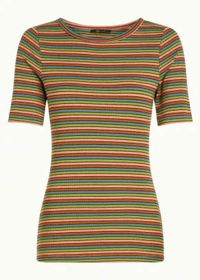 T-shirt Cleo Stripes in viscosa EcoVero™_108452