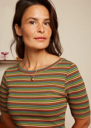 Cleo Stripes T-shirt in sustainable Ecovero viscose_109478