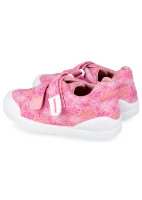 Lila Sneakers for girls in ergonomic and natural cotton_109672