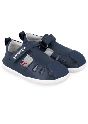 Ocean Barefoot Sneakers for boys in natural leather_109693