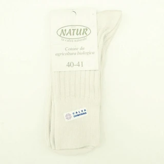 Short sanitary socks in organic cotton_43155
