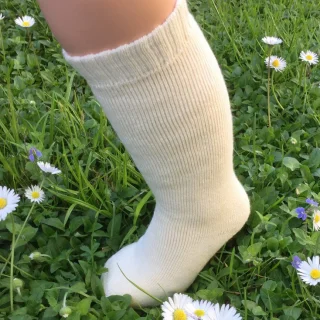 Knee-high socks in organic cotton terry_43176
