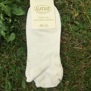 Low cut socks in natural organic cotton_43157