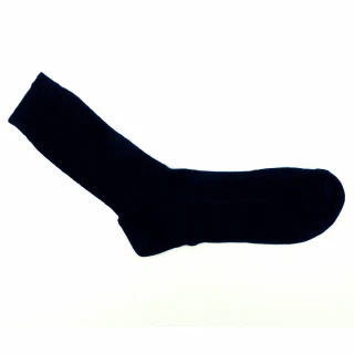 Short Navy socks in organic wool and organic cotton_43227