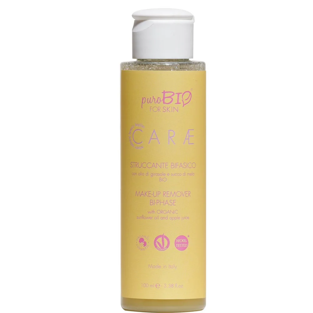Organic two-phase make-up remover