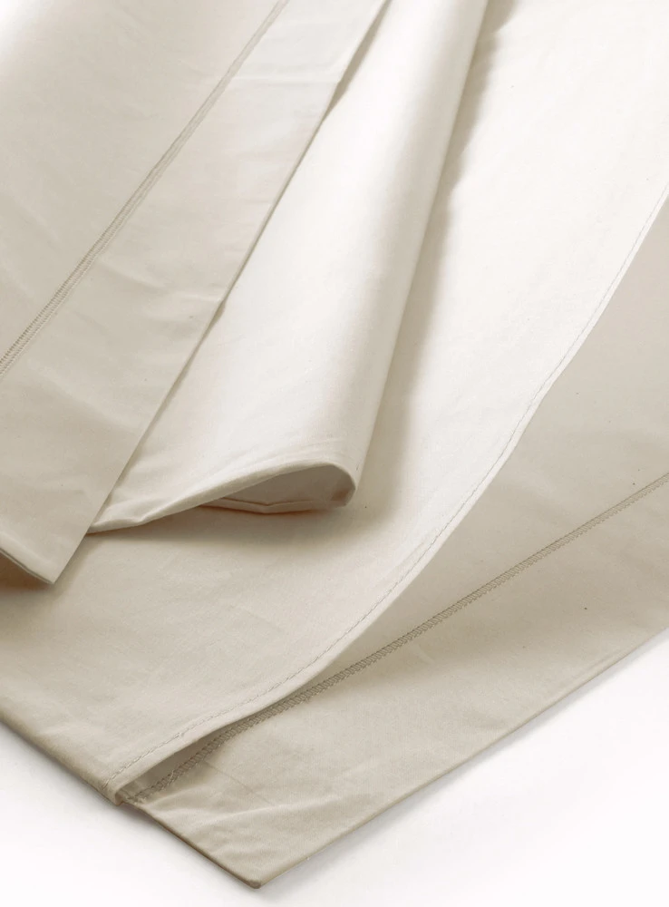 Pillowcases in Organic Raw Natural cotton 55x85cm