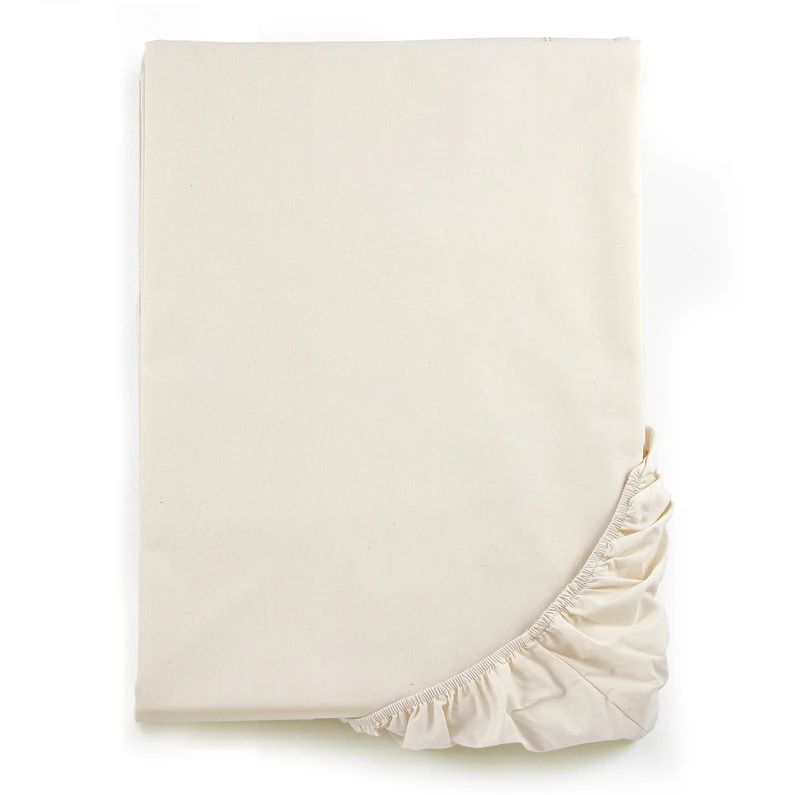 Double bed corner sheet Mymami in Organic Raw Natural cotton