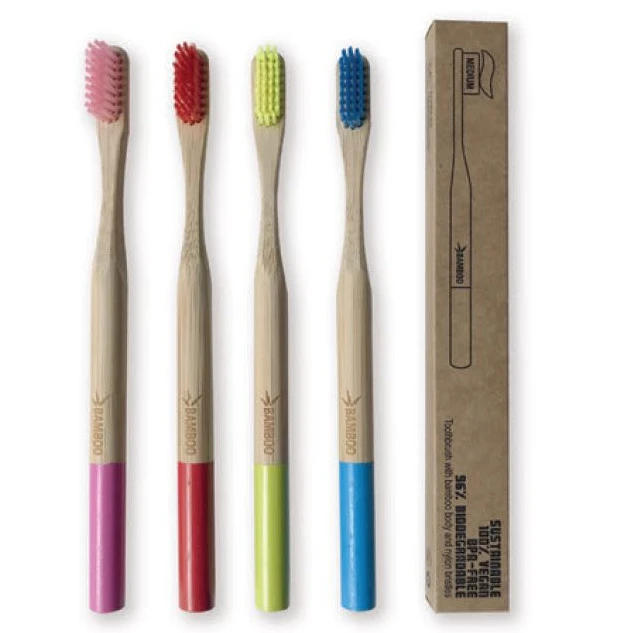 Toothbrush in bamboo - hard bristles