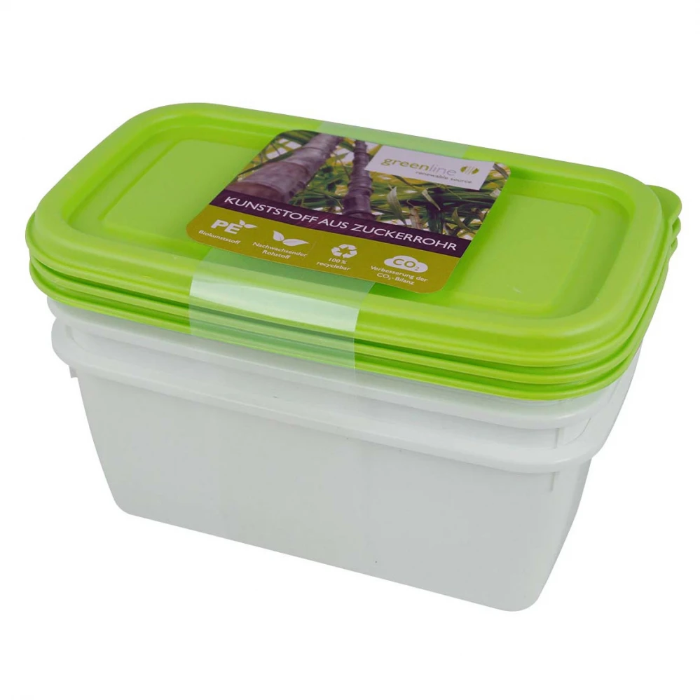 Food containers set 3 pcs 750 ml Gies Greenline