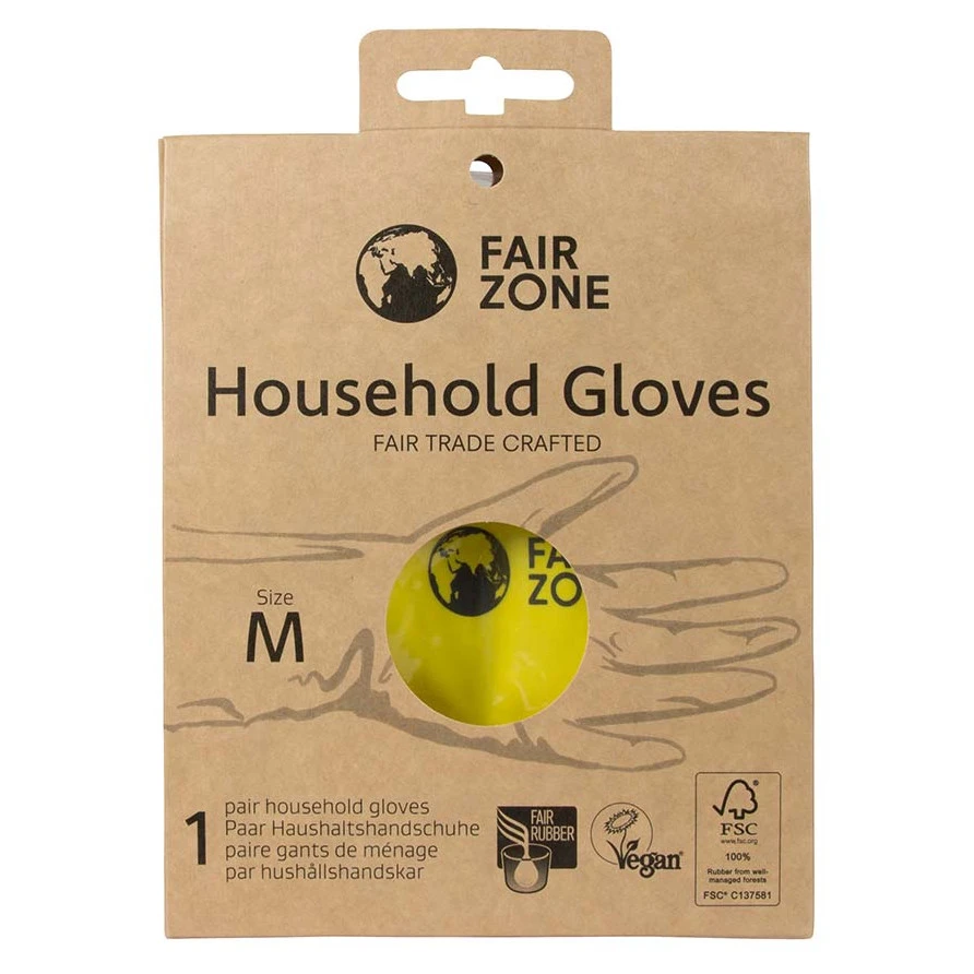 Gloves in natural rubber Fairtrade