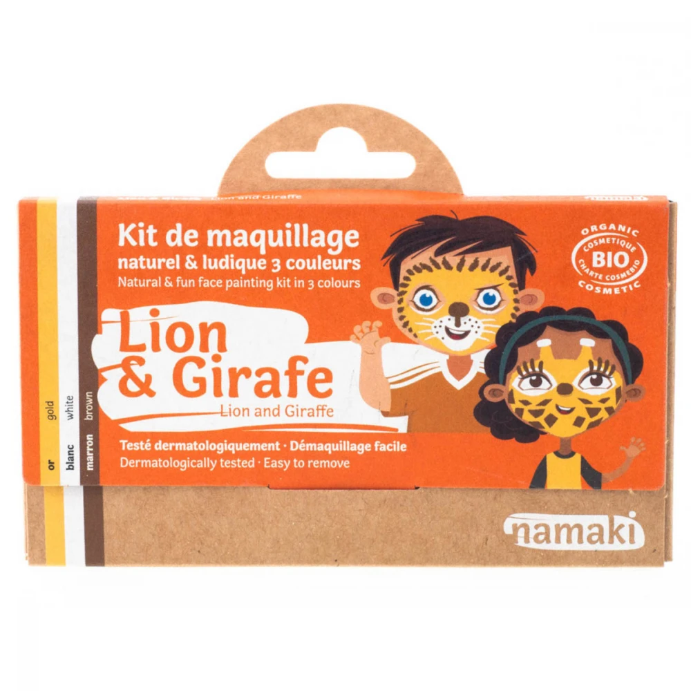 Kit organic make up Lion and Giraffe