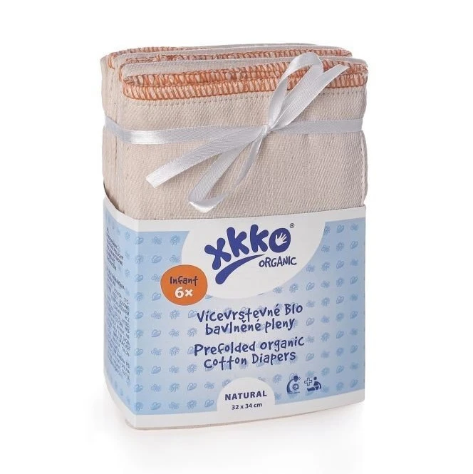 Prefold diapers in organic cotton Infant