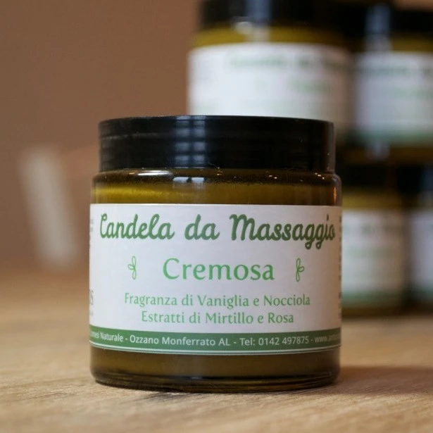 Cremosa massage candle: Vanilla and Hazelnut Body Butter